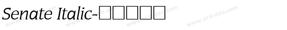 Senate Italic字体转换